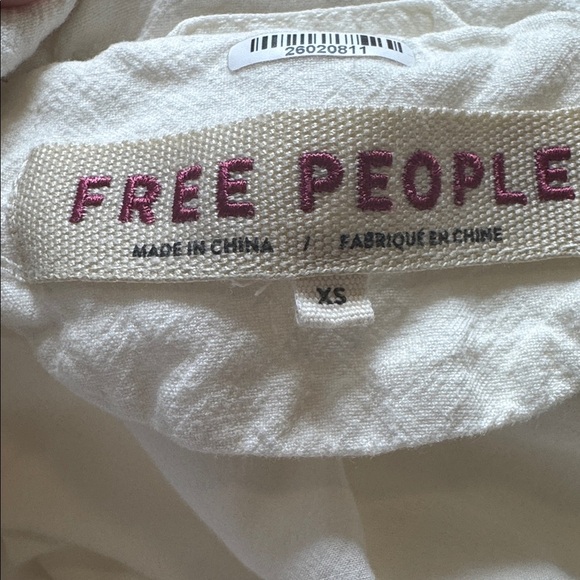 Free people white Olivia blazer no belt size XS - Picture 9 of 11